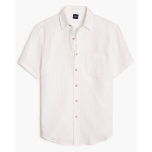 J.Crew Short-sleeve gauze shirt Mens XL White NWT‎